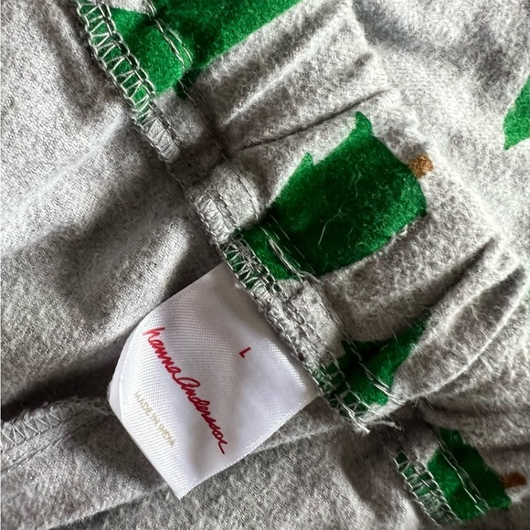 Hanna Andersson Men’s Size L Holiday Christmas Tree Flannel Pajama Pants Adult - Picture 3 of 3